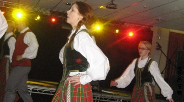 Lithuania Society were energetic in their traditional dance.