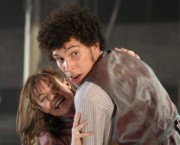 Harris and Fry as Cathy and Heathcliff