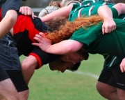 College Rugby Scrum