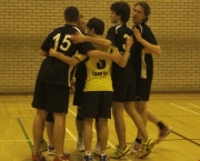 Volleyball team hug