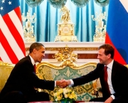 US President Obama meets with Russian President