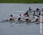 Men's Intermediate 4+ storm to second place