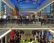 crowded shopping centre