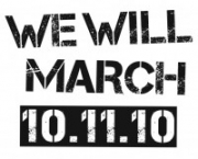 'We Will March' NUS poster
