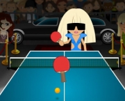 Lady Gaga Table Tennis