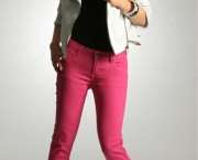 Pink skinny jeans