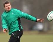 Brian O'Driscoll (the Irish team) in training