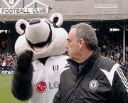 Avram Grant With Mascot