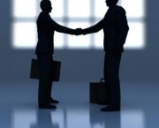 Businessmen shake hands