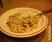 bacon and pea pasta