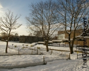 snow on campus