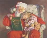 Santa reading