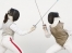 Two women fencing